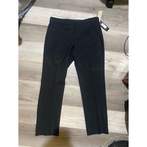 Banana Republic NWT RYAN SLIM WOOL-BLEND PANT Black Italian, Size 4p, MSRP $98 - Picture 3 of 11